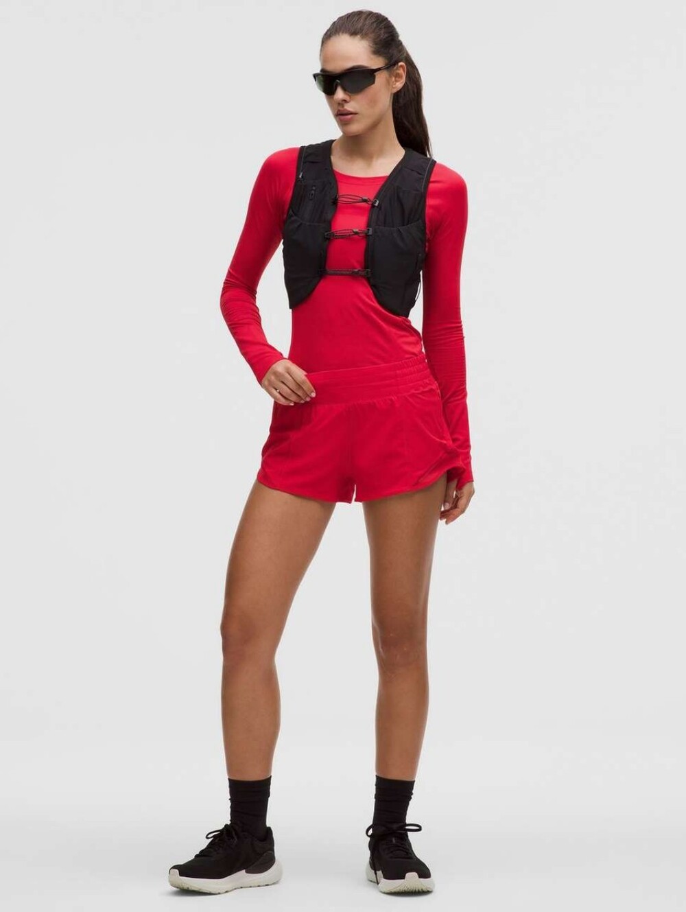 Lululemon Hotty Hot High-Rise Lined Short 2.5" Lulu Red Size 4
